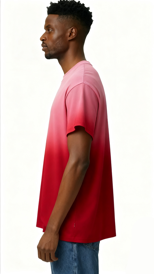 Gradient solid color T-shirt