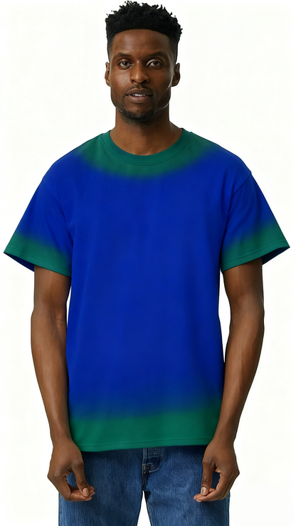 Hand-painted mixed color design T-shirt