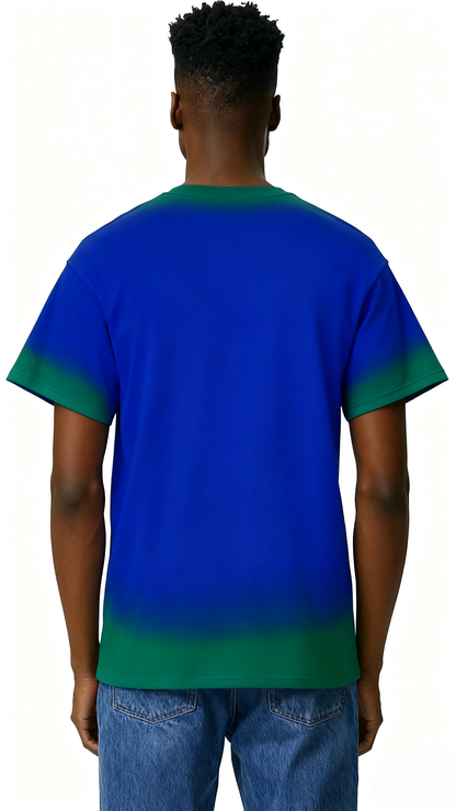 Hand-painted mixed color design T-shirt