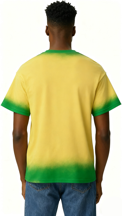 Hand-painted mixed color design T-shirt