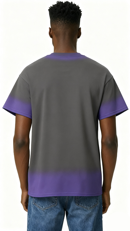 Hand-painted mixed color design T-shirt