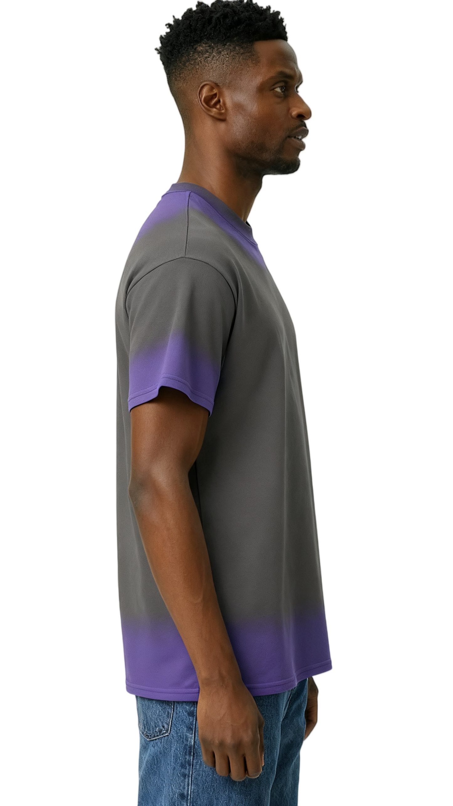 Hand-painted mixed color design T-shirt