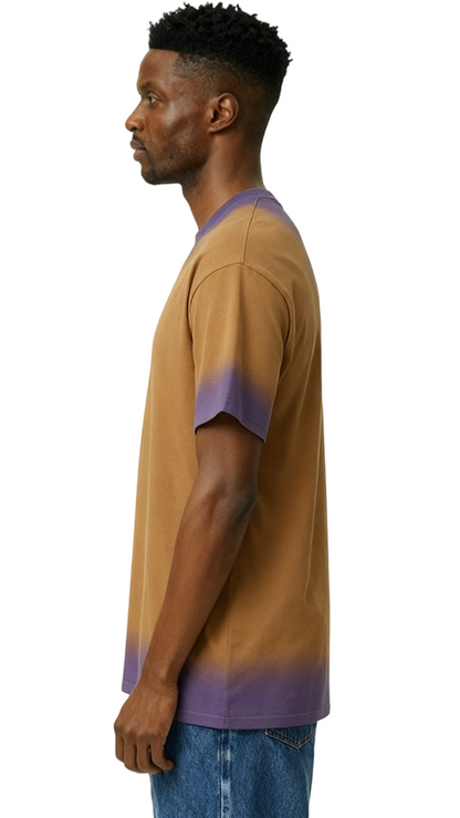 Hand-painted mixed color design T-shirt