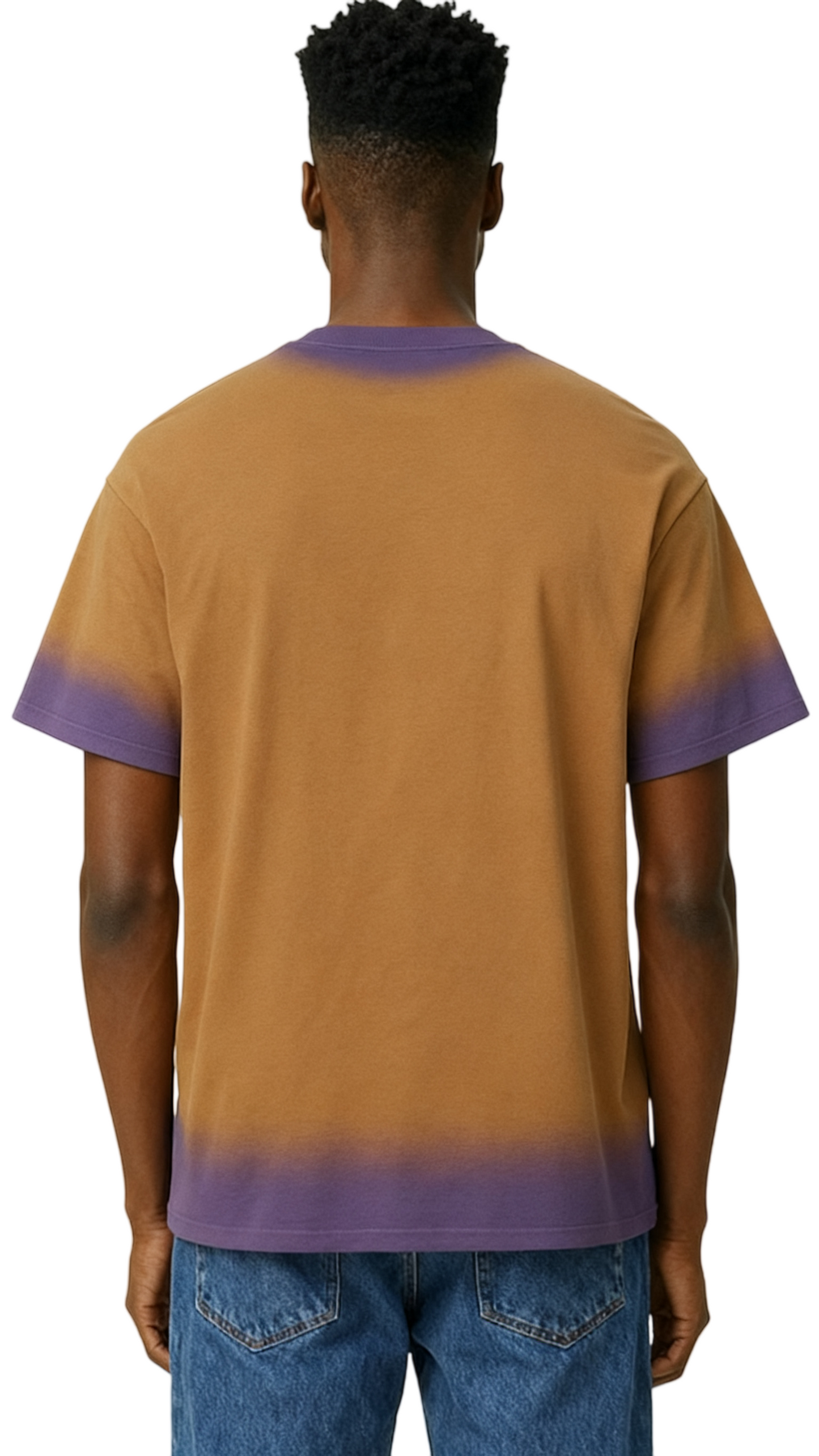 Hand-painted mixed color design T-shirt