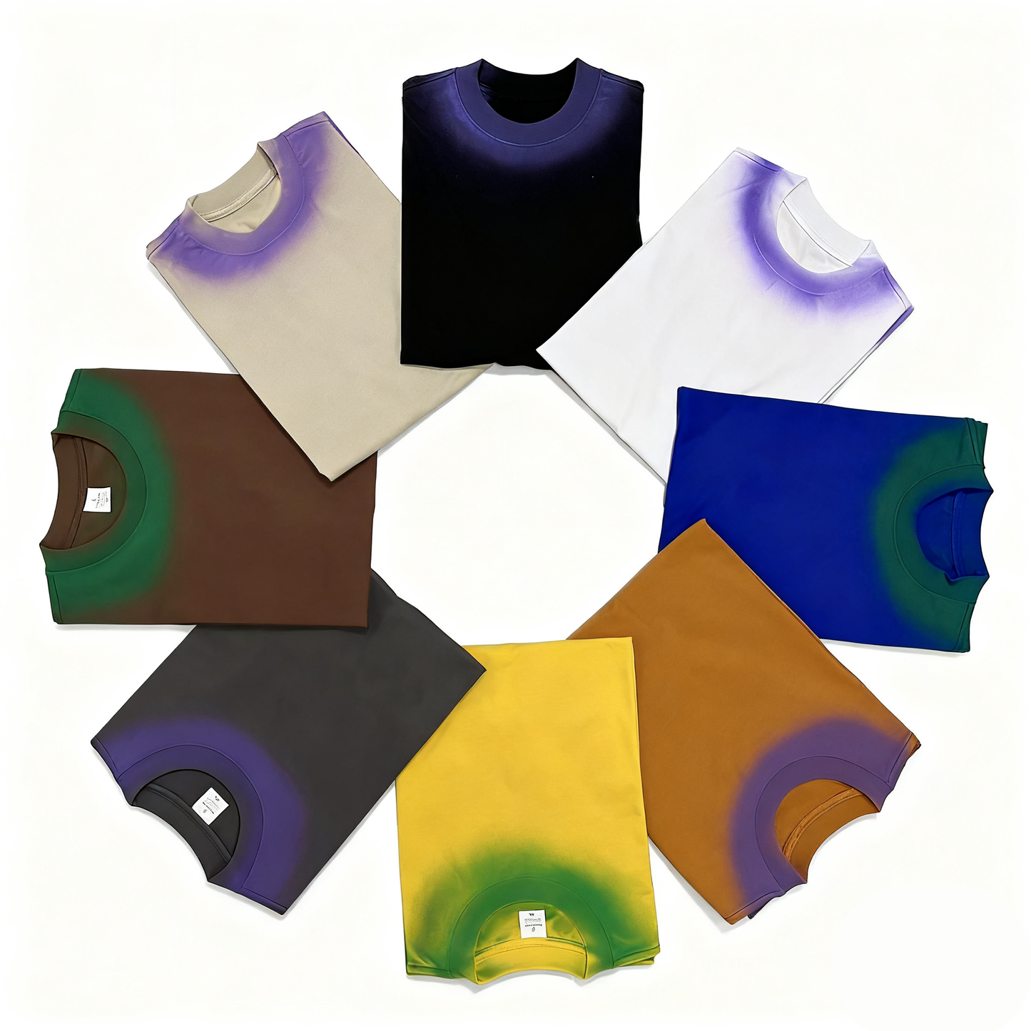 Hand-painted mixed color design T-shirt