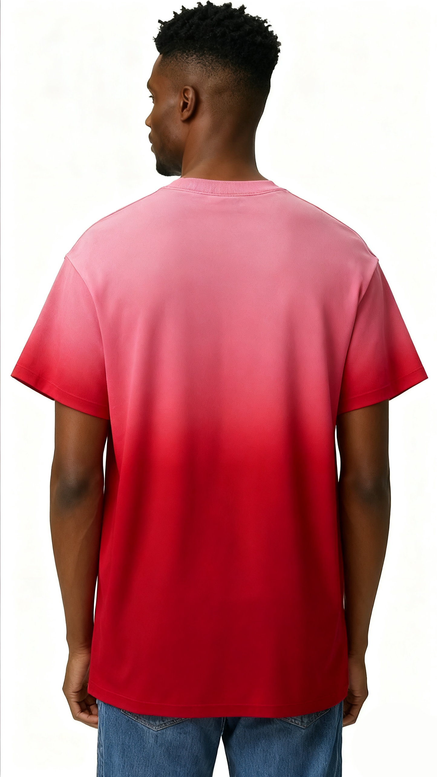 Gradient solid color T-shirt