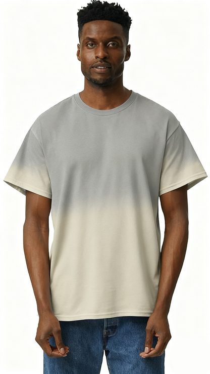 Gradient solid color T-shirt