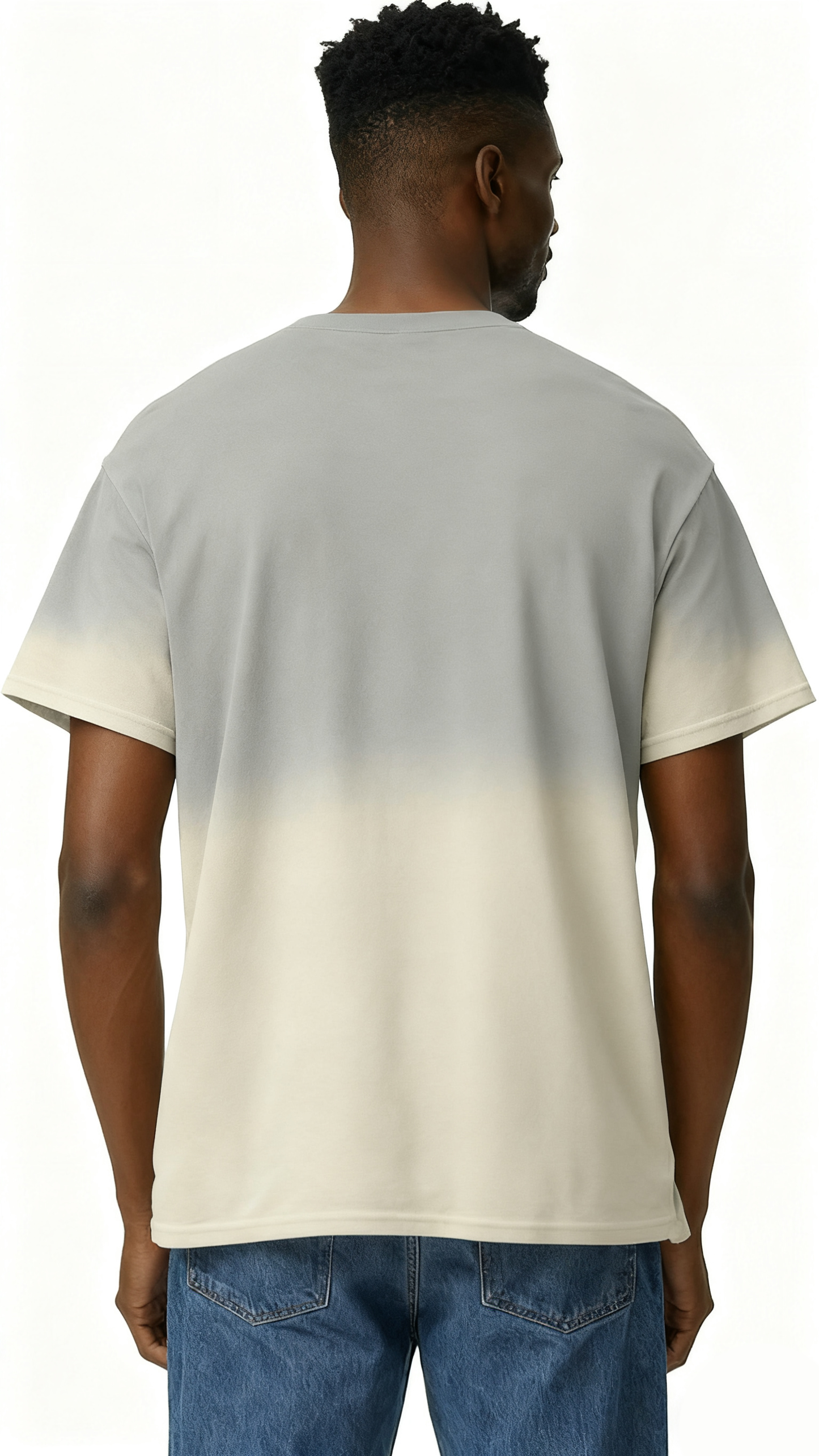 Gradient solid color T-shirt