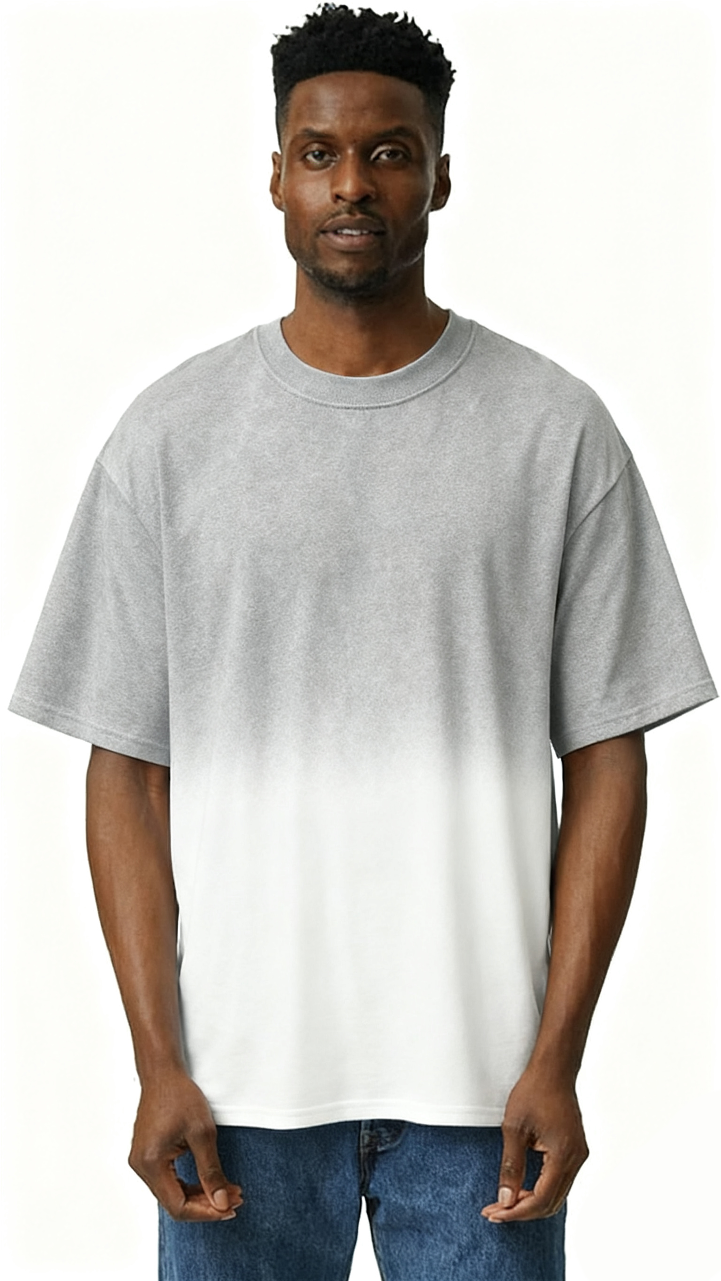 Gradient solid color T-shirt