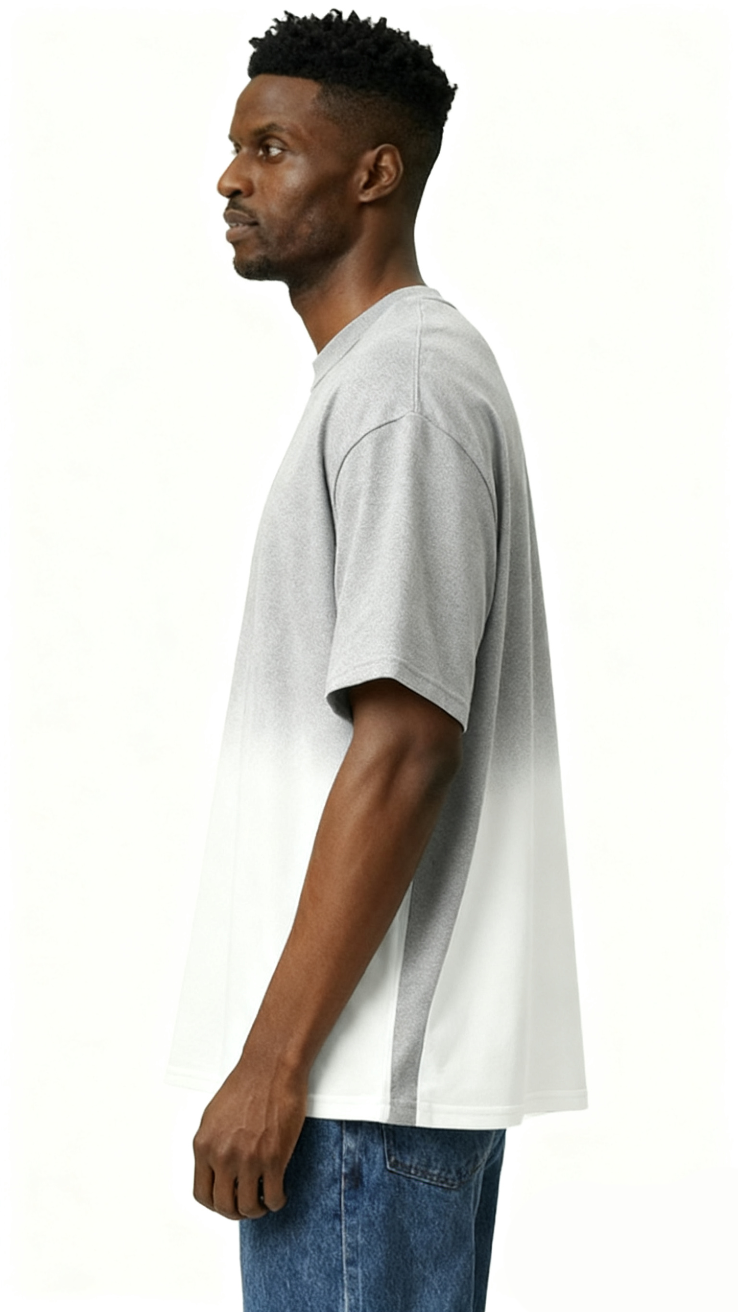 Gradient solid color T-shirt