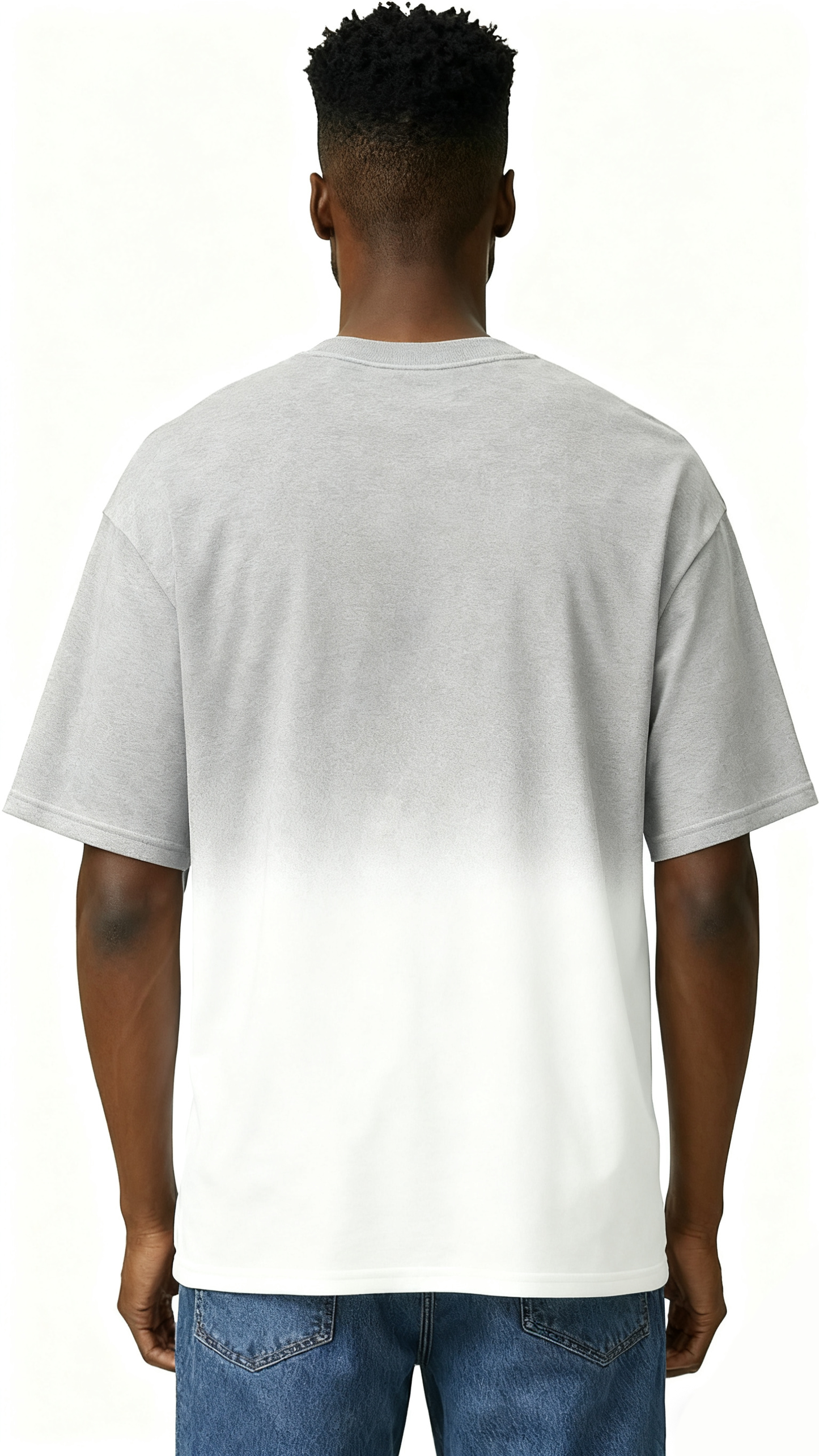 Gradient solid color T-shirt
