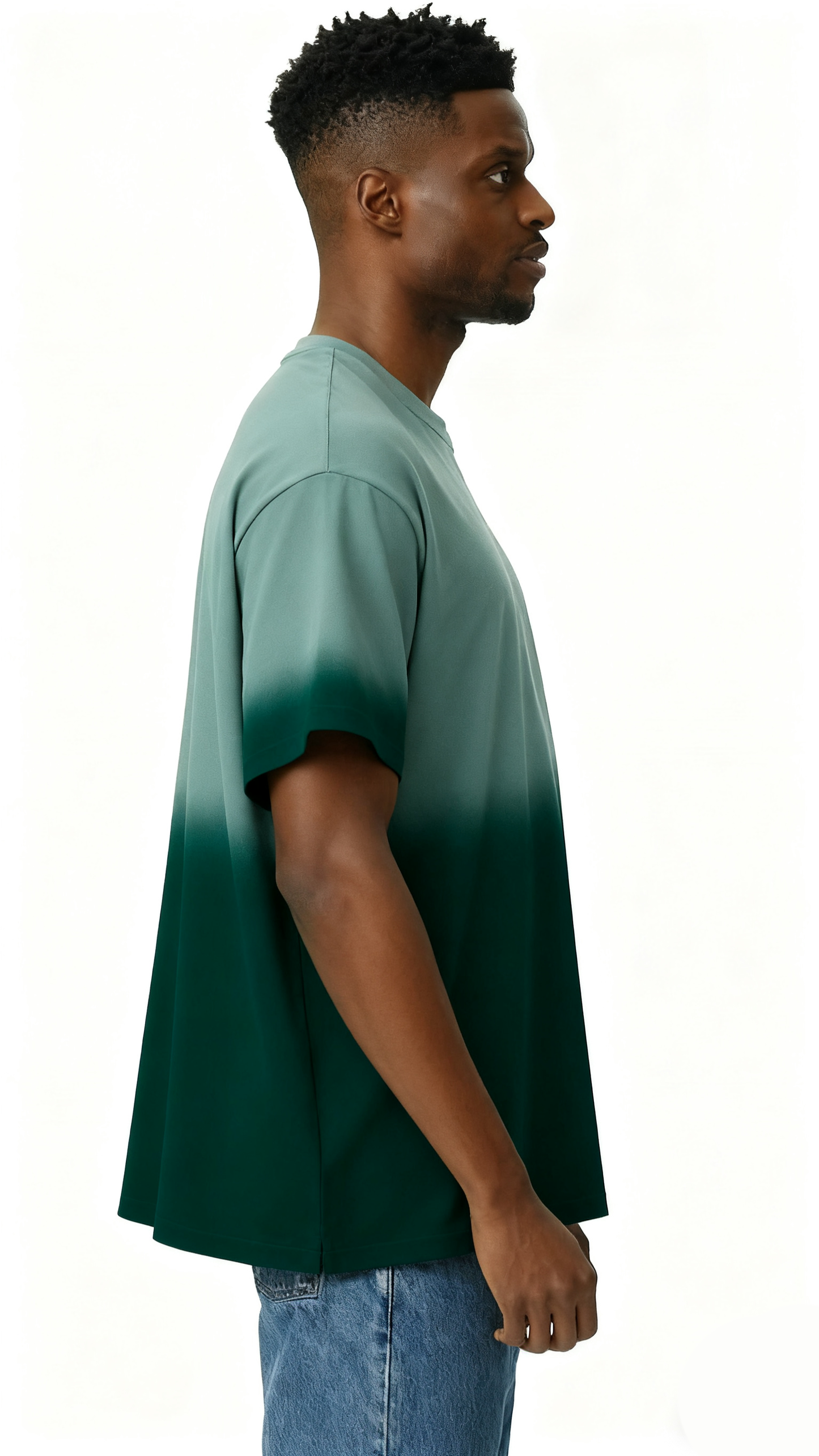 Gradient solid color T-shirt