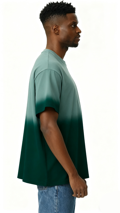 Gradient solid color T-shirt