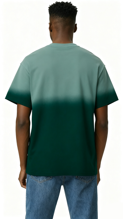 Gradient solid color T-shirt